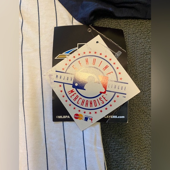 New Era Boston Red Sox Baseball Tee NWT Mookie Betts Jersey Pinstripes - Picture 2 of 8